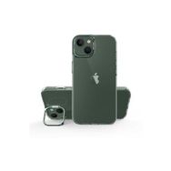 Ceponya Apple iPhone 14 Plus Renkli Kamera Lens Stand Olan Lüx Şeffaf Kapak Kılıf