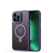 Ceponya Apple iPhone 14 Pro Max Magsafe Wireless Şarj Özellikli Standlı Zore Ting Kapak Kılıf