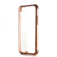 Ceponya Apple iPhone 7 Kamera Korumalı Kenarları Renkli Şeffaf Voit Silikon Kılıf