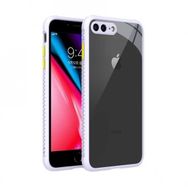 Ceponya Apple iPhone 8 Plus kaff Beyaz Kenarlı Kapak Kılıf