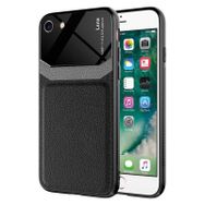 Ceponya Apple iPhone Se 2022 Deri Görünümlü Tasarım Sert Arka Kapak Kılıf