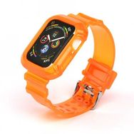 Ceponya Apple Watch 42 mm Krd-27 Şeffaf Renkli Transparan Silikon Kordon