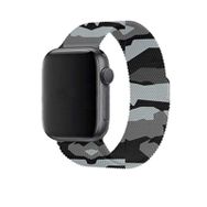 Ceponya Apple Watch 44 mm Krd-40 Tel Örgü İşlemeli Metal Kordon