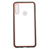 Ceponya Galaxy A20S Airbagli Renkli Yüksek Kenarlı Şeffaf Tiron Kılıf