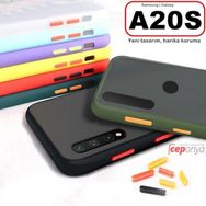 Ceponya Galaxy A20S Yüksek Kenarlı El İzi Yapmayan Mat Kalite Kılıf