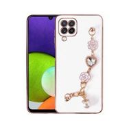 Ceponya Galaxy A22 4G El Tutamaçlı Kamera Korumalı Taka Silikon Kapak Kılıf