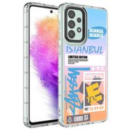Ceponya Galaxy A33 5g Kamera Çıkıntılı Renkli Desenli Silikon Kılıf