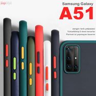 Ceponya Galaxy A51 Yüksek Kenarlı El İzi Yapmayan Mat Kalite Kılıf