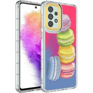 Ceponya Galaxy A53 5g Kamera Korumalı Renkli Desenli Sert Silikon Korn Kapak Kılıf