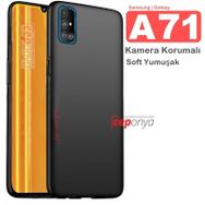 Ceponya Galaxy A71 Kamera Korumalı Mat Soft Esnek Kalite Silikon Kılıf