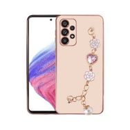 Ceponya Galaxy A72 El Tutamaçlı Kamera Korumalı Taka Silikon Kapak Kılıf
