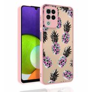 Ceponya Galaxy M32 Desenli Kamera Korumalı Parlak Nora Kapak Kılıf