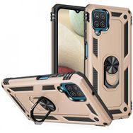 Ceponya Galaxy M32 Yüzüklü Standlı Manyetikli Armor Zırh Kılıf
