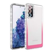 Ceponya Galaxy S20 FE Simli ve Renk Geçiş Tasarımlı Lens Korumalı Park Kapak Kılıf