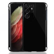 Ceponya Galaxy S21 Ultra Kalem Bölmeli Süper Silikon Kapak Kılıf