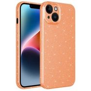 Ceponya iPhone 13 Kamera Korumalı Simli Parıltılı Lüks Silikon Kılıf