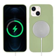 Ceponya İphone 13 Silksafe Wireless Kadife İç Yüzey Silikon Kılıf