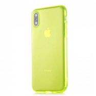 Ceponya iPhone X/XS 5.8 inç Kamera Çıkıntılı Renkli Trasnparan Silikon Kılıf