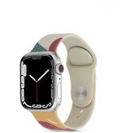 Ceponya KRD-62 Apple Watch Ultra 49 mm Suya Dayanıklı Renkli Desenli Silikon Kordon