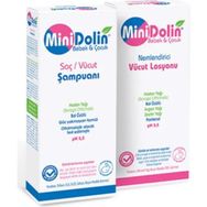 Ceradolin Minidolin Bebek ve Çocuk 250 ml Saç ve Vücut Şampuanı+250 ml Nemlendirici Vücut Losyonu