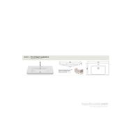 Cerastyle 85 cm Porto Etajerli Lavabo