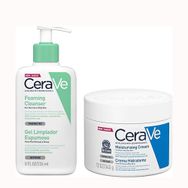 CeraVe Köpüren Temizleyici 236 ml + 340 gr CeraVe Nemlendirici Krem
