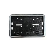 Çerçeveli Motorsiklet Plakalık Plaka Altlığı Krom Nikelajlı 26X17cm 1 Adet