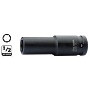 Ceta Form C64-H24 1-2 inç 6 Köşe Derin Havalı 24 mm Lokma Anahtar
