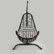 Cewi Net Swing Kahve Rattan Zebra Oturumlu Salıncak