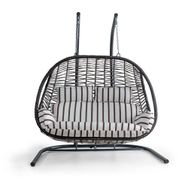 Cewi Pop Swing Kahve Rattan Zebra Oturumlu Salıncak