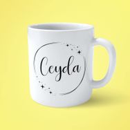 Ceyda Yıldızlı Çerçeveli Yazılı Baskılı Kupa