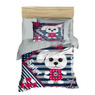 Çeyiz Diyarı 177855-11 Dijital Baskılı 3d Bebek Sailor Gri Nevresim Takımı