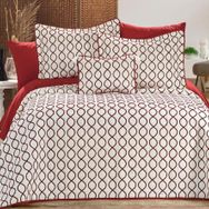 Çeyiz Diyarı Krem Bordo Brillance Çift Kişilik Yatak Örtüsü