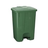 Ceymop Pedallı 40 lt Yeşil Köşeli Çöp Kovası