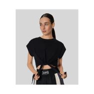 Champion 117887-KK001 Trophies SS Tee Siyah Kadın T-Shirt