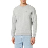 Champion C-Logo Açık Gri Melanj Bisiklet Yaka Erkek Sweatshirt