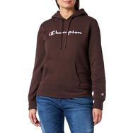 Champion Legacy Büyük Logo Kapüşonlu Kahverengi Kadın Sweatshirt
