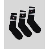 Champion U20081-KK001 Seasonal 3PK Crew Socks Siyah Unisex Çorap