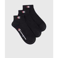 Champion U20099-KK001 Basics Quarter Socks 3'lü Siyah Unisex Çorap