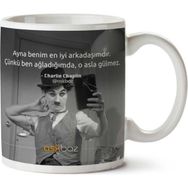 Charlie Chaplin En İyi Arkadaşım Baskılı Kupa