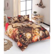 Charlotte Christmas Çift Kişilik 200x220 cm Kırmızı Nevresim Takımı
