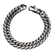 Chavin DG99RT 10 mm Retro Eskitme Siyah Çelik Erkek Bileklik