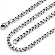 Chavin DN76 Gri 2 mm 75 cm Uzun Çelik Erkek Bijuteri Kolye