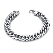 Chavin DN99 12 mm Kalın Gri Çelik Erkek Bileklik