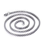 Chavin DR01 Gri 60 cm 3 mm Çelik Erkek Bijuteri Kolye