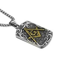 Chavin DS75SR Mason Taşlı Çelik Erkek Kolye