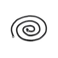 Chavin DT37 60 cm Uzun Siyah 3 mm Erkek Çelik Zincir