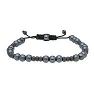 Chavin EA45 Forse Onyx Hematit Makrome Erkek Bileklik