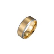 Chavin EC44SR Mat Gold Sarı Çelik Yüzük Alyans