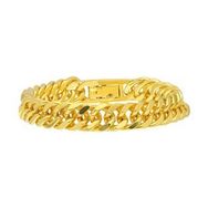 Chavin EE87 12 mm Kalın Gold Çelik Erkek Bileklik
